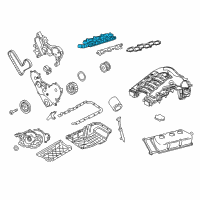 OEM 2005 Dodge Magnum Lower Engine Intake Manifold Diagram - 4792184AE