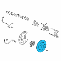 OEM 2017 Acura MDX Disk, Rear Brake Diagram - 42510-TZ5-H10