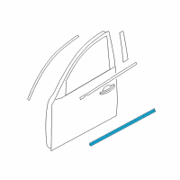 OEM 2009 Infiniti FX50 Moulding-Front Door, RH Diagram - 80870-1CA0A