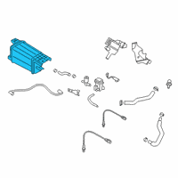 OEM 2020 Hyundai Veloster CANISTER Assembly Diagram - 31420-J3500