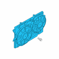 OEM Ford Explorer Fan Assembly Diagram - DA8Z-8C607-B