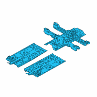 OEM 2017 Kia Niro Panel Assembly-Floor, Center Diagram - 65100G5000