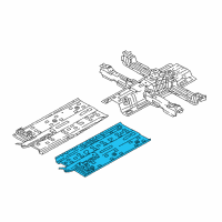 OEM 2018 Kia Niro Panel Assembly-Center Floor Diagram - 65110G5000