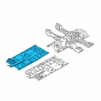 OEM 2018 Kia Niro Panel Assembly-Center Floor Diagram - 65120G5000