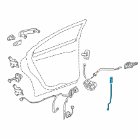 OEM 2016 Chevrolet Cruze Lock Rod Diagram - 95179692