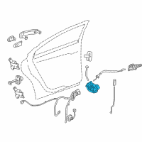 OEM 2015 Chevrolet Cruze Door Lock Diagram - 10579557