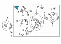 OEM 2021 Hyundai Santa Fe Switch Assy-Strg Remote Cont L Diagram - 96710-S1030-4X