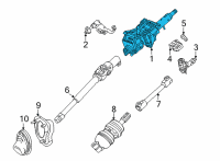 OEM Cadillac CT5 Steering Column Diagram - 84228109