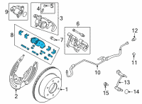 OEM Ford Bronco PAD - BRAKE Diagram - MB3Z-2200-B