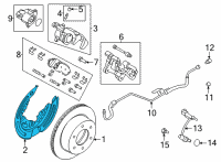 OEM 2022 Ford Bronco SHIELD Diagram - MB3Z-2C028-A