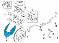 OEM Ford Bronco SHIELD Diagram - MB3Z-2C028-A