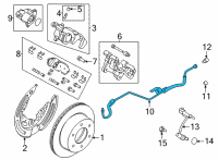 OEM Ford Bronco HOSE ASY - BRAKE Diagram - MB3Z-2282-B