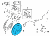 OEM 2021 Ford Bronco ROTOR ASY - BRAKE Diagram - MB3Z-2C026-A