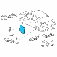 OEM 2020 Toyota Prius Prime Control Module Diagram - 89990-47280