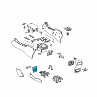 OEM 2017 Lexus NX300h Panel, Box, NO.3 Diagram - 58913-78010