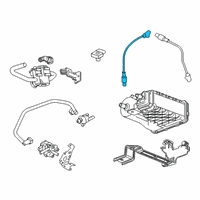 OEM 2021 Chevrolet Silverado 1500 Upper Oxygen Sensor Diagram - 12679935