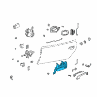 OEM 2001 BMW Z3 Outside Exterior Door Handle Left Diagram - 51-21-8-401-629