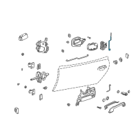 OEM 1999 BMW Z3 Left Operating Rod Diagram - 51-21-8-397-283