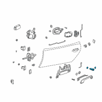 OEM BMW 323i Lock Cylinder Repair Kit Left Diagram - 51-21-8-203-099