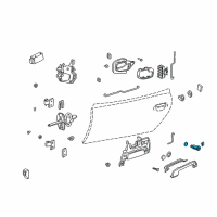 OEM 1999 BMW 318ti Lock Cylinder Repair Kit Left Diagram - 51-21-8-203-099