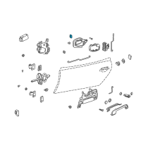 OEM 1998 BMW M3 Left Micro Switch Door Catch Diagram - 51-21-8-208-423