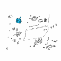 OEM 1996 BMW Z3 Front Left Door Lock Diagram - 51-21-8-397-103