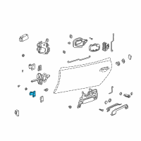 OEM BMW 318is Left Lower Front Door Hinge Diagram - 41-51-1-960-205