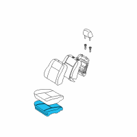 OEM 2003 Toyota Corolla Seat Cushion Pad Diagram - 71501-02010