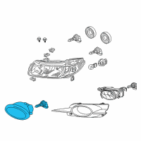 OEM 2009 Honda Civic Kit, Foglight Diagram - 08V31-SVA-110E