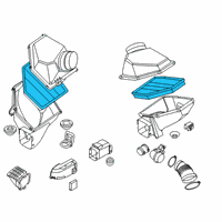 OEM BMW M8 Air Filter Element Diagram - 13-71-7-852-382