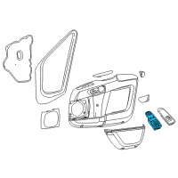 OEM Ram Switch-Front Door Diagram - 1ZP76JXWAC