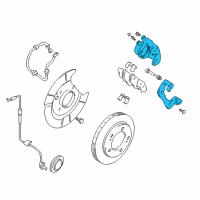 OEM 2001 Chevrolet Tracker Brake Caliper Diagram - 30021027