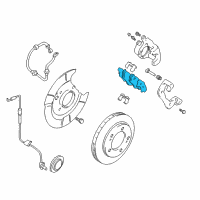 OEM 2001 Chevrolet Tracker Pad Kit, Front Disc Brake Diagram - 91174817