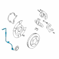 OEM 2003 Chevrolet Tracker Sensor, Front Wheel Speed Diagram - 30023817