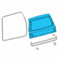 OEM 2013 Toyota Land Cruiser Lift Gate Diagram - 67005-60D51