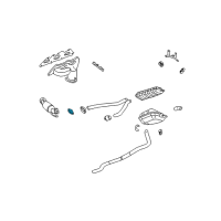 OEM 2004 Cadillac CTS Converter Gasket Diagram - 25736235