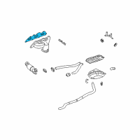 OEM Saturn LS2 Manifold Gasket Diagram - 12992739