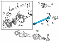 OEM Cadillac CT5 Drive Axle Diagram - 23390861