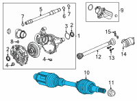 OEM 2021 Cadillac CT4 Axle Assembly Diagram - 84422108