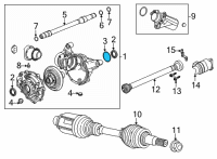 OEM Cadillac CT6 Carrier Assembly Inner Seal Diagram - 84012675