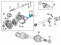 OEM 2020 Cadillac CT4 Carrier Assembly Inner Seal Diagram - 84012675