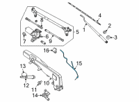 OEM Nissan Frontier TUBE-WASHER, WINDSHIELD Diagram - 28935-9BU0A