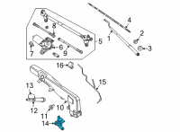 OEM Nissan PUMP ASSY-FRONT WASHER Diagram - 28920-9BU0A