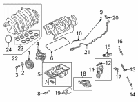 OEM 2021 Ford F-150 INDICATOR ASY - OIL LEVEL Diagram - ML3Z-6750-A