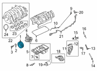 OEM Ford Pulley Diagram - JL3Z-6312-A