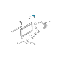 OEM 2003 Nissan Frontier Bracket-Radiator Mounting, Upper Diagram - 21542-VK800