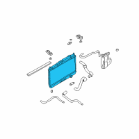 OEM 2004 Nissan Xterra Radiator Assy Diagram - 21460-1Z600