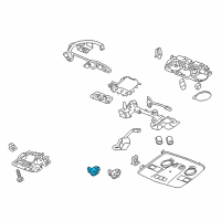 OEM 2015 Chevrolet Traverse Sunroof Switch Diagram - 15130173