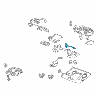 OEM 2014 GMC Acadia Overhead Lamp Diagram - 15927718