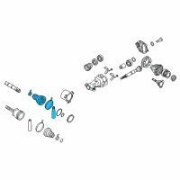 OEM 2010 Infiniti FX50 Repair Kit - Dust Boot, Rear Drive Shaft Diagram - C9GDA-EG025